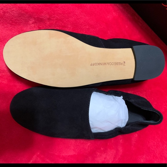Rebecca Minkoff Romy Slip-On Flat Black Suede - Picture 8 of 12
